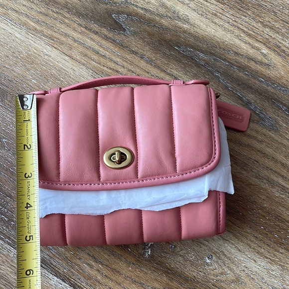 Coach Kip Turnlock Crossbody With Quilting in Candy Pink - Picture 5 of 14